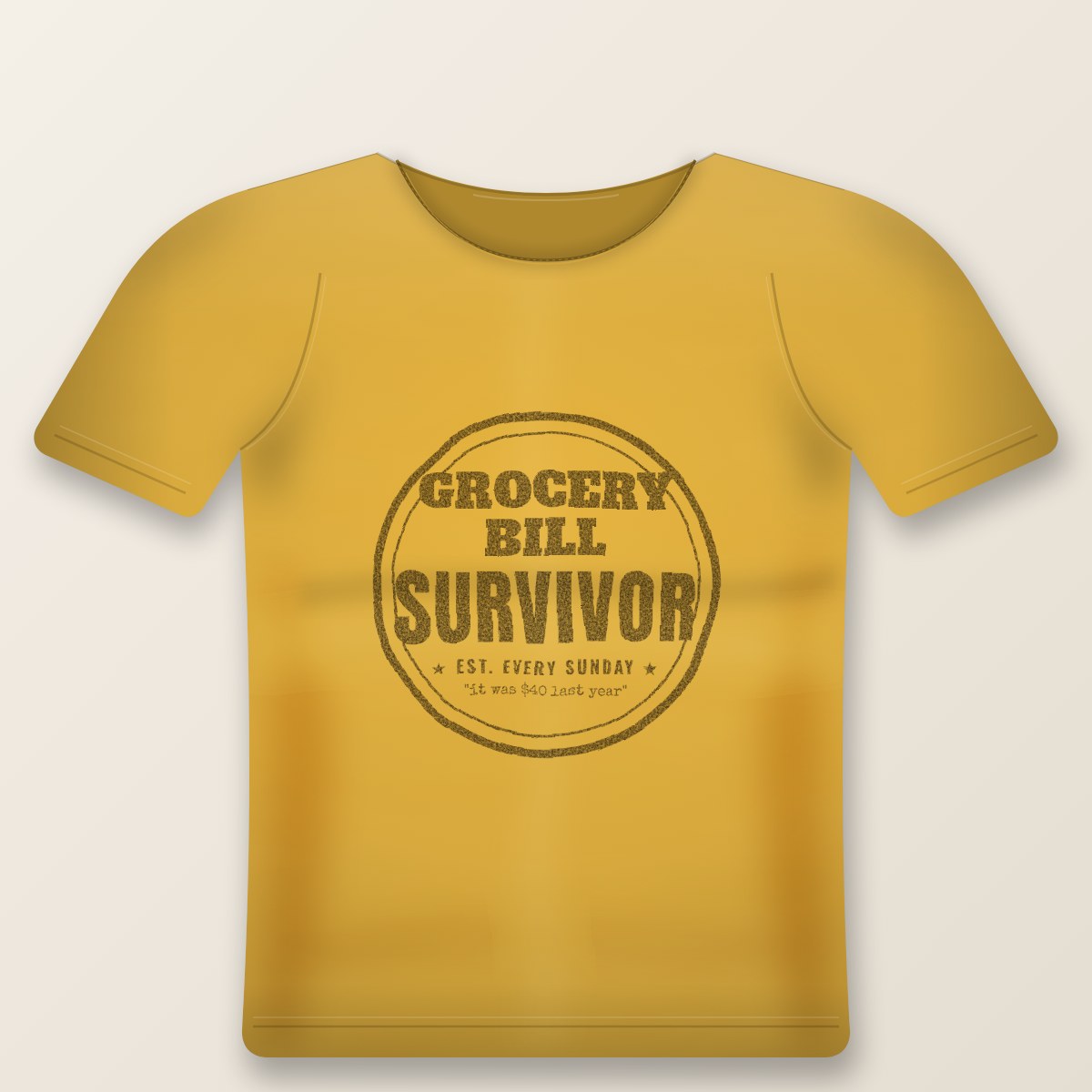 Grocery Bill Survivor Tee