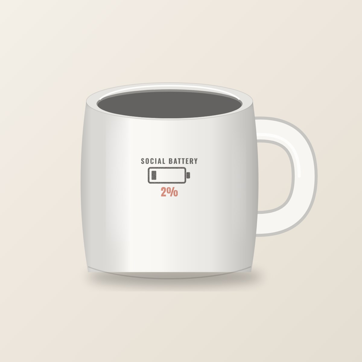 Social Battery Mug