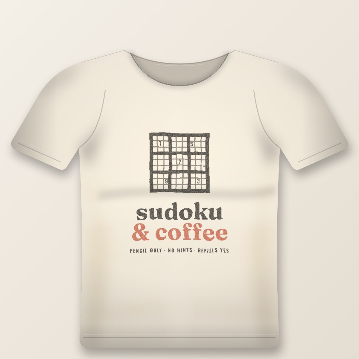 Sudoku & Coffee Tee
